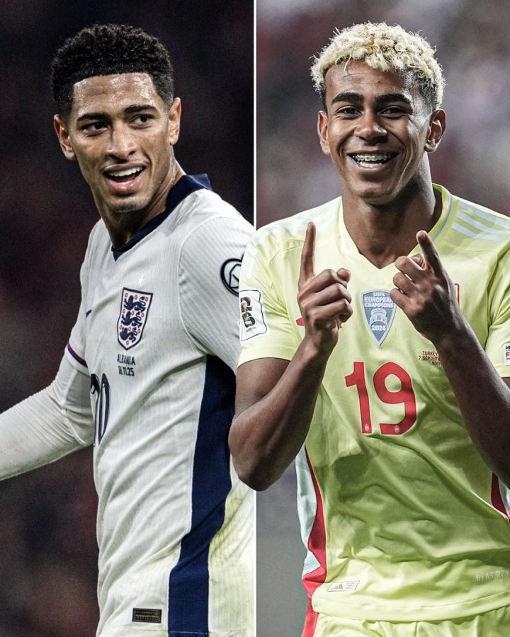 对比2024FIFA最佳阵，今年只有贝林厄姆和亚马尔连续两年入选